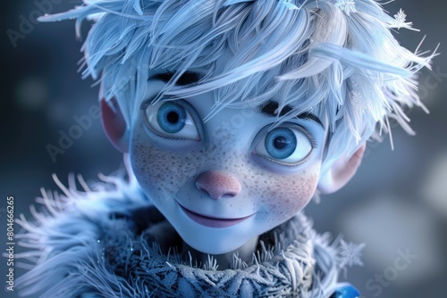Jack Frost: The Original Winter Sprite with an Icy Touch 3D Rendered CG Image