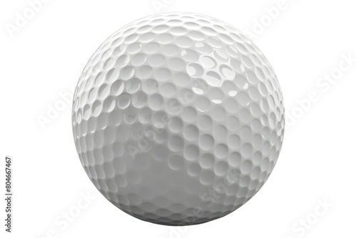 Golf ball isolated on transparent background.