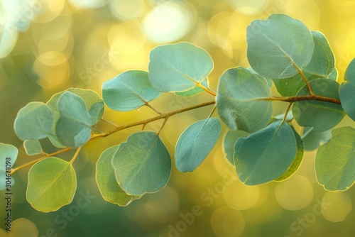 Eucalyptus leaves and branches, valued for their decongestant and antiseptic properties. Eucalyptus globulus photo