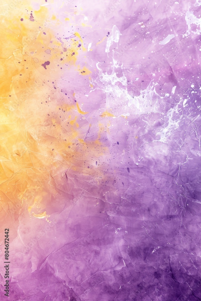 Fototapeta premium Purple and yellow pastel tiedye background 