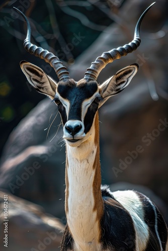 Graceful Blackbuck Antelope in Natural Habitat - Wildlife Photography photo