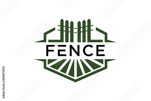 Fence design logo template illustration
, Fences building logo icon vector, fence home solution
