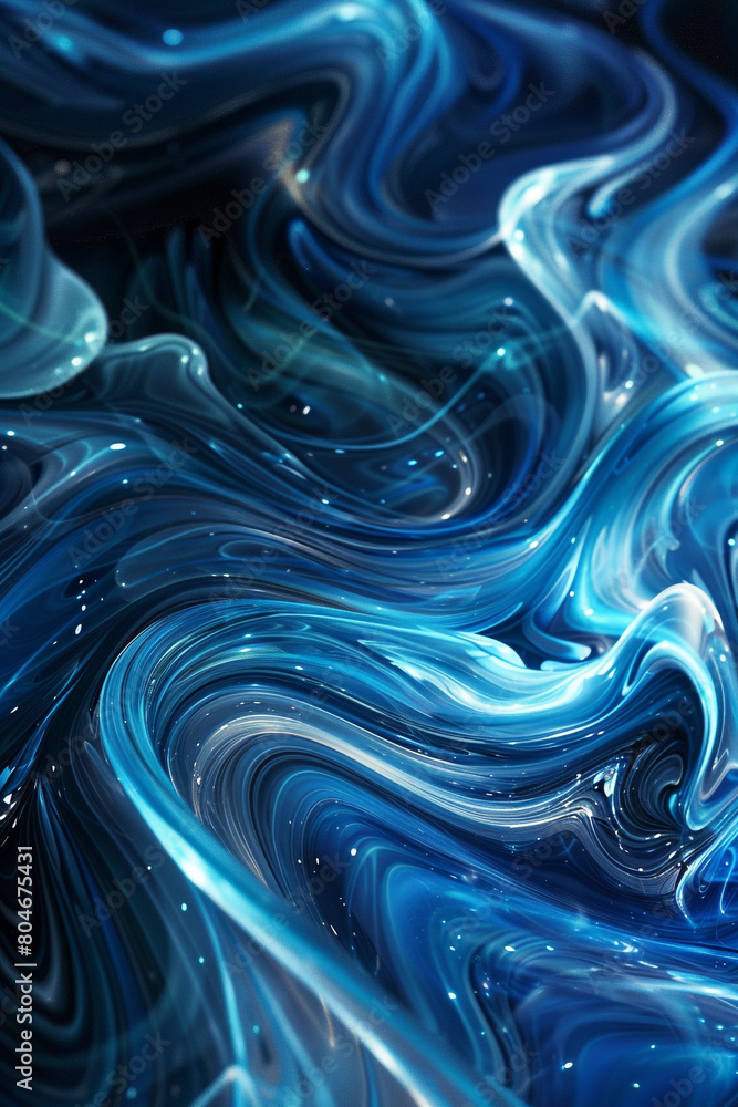 soft swirling patterns of midnight blue and turquoise, ideal for an elegant abstract background soft swirling patterns of midnight blue and turquoise, ideal for an elegant abstract background