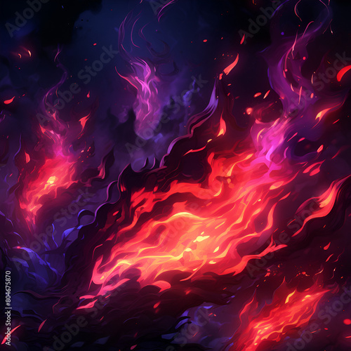 Abstract colorful fire flames background