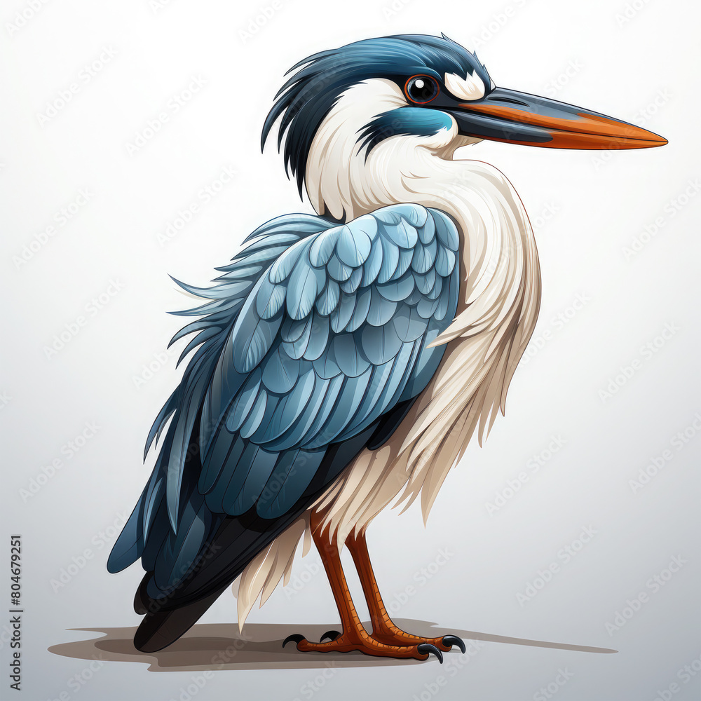 Fototapeta premium Watercolor Kingfisher vector, clipart Illustration, Generative Ai