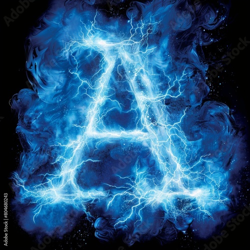 Stunning electric blue a emerges in cosmic clouds with sci fi inspired energy display