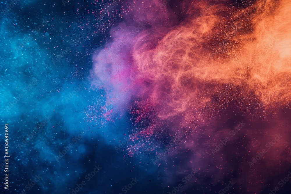 abstract colorful powder explosion vibrant dust cloud burst creative background design highspeed photography