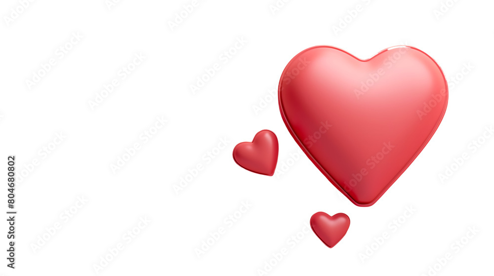 Heart Icon in 3D on Pastel Pink Shadowed Background Heart Icon in 3D on Pastel Pink Shadowed Background