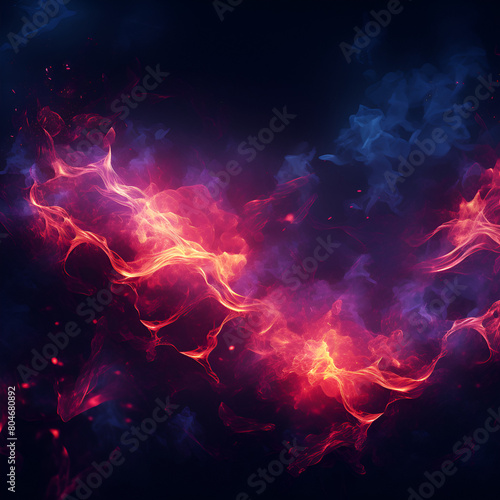 Abstract colorful fire flames background