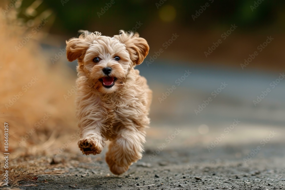 Determined Dog russel terrier running. Paw puppy. Generate Ai Determined Dog russel terrier running. Paw puppy. Generate Ai