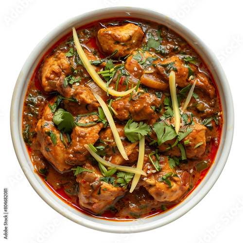 Lahori Chicken Karahi with Ginger Strips