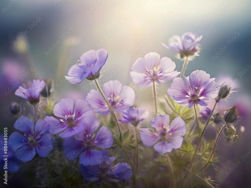 Beautiful sparkling flowers. AI generated illustration Beautiful sparkling flowers. AI generated illustration