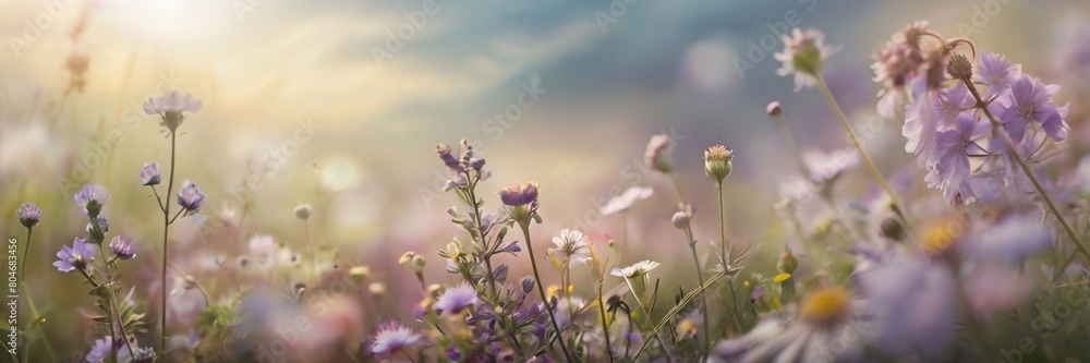 Beautiful sparkling flowers. AI generated illustration Beautiful sparkling flowers. AI generated illustration