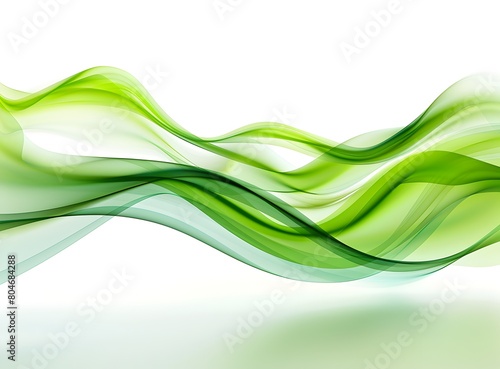 Abstract green wave on white background vector illustration, detailed, high resolution, professional photograph, The ultrahighresolution photo captured in stunning detail and color 