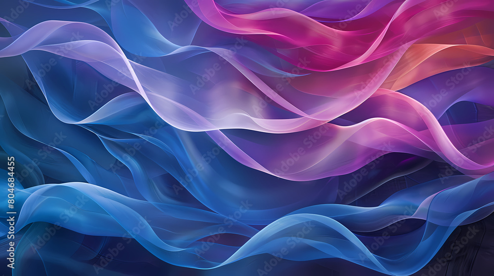 Fototapeta premium Harmonic Waves: A Symphony of Colors