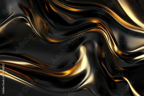 luxurious black and gold abstract background exuding opulence and glamour perfect for creating an elegant atmosphere digital art