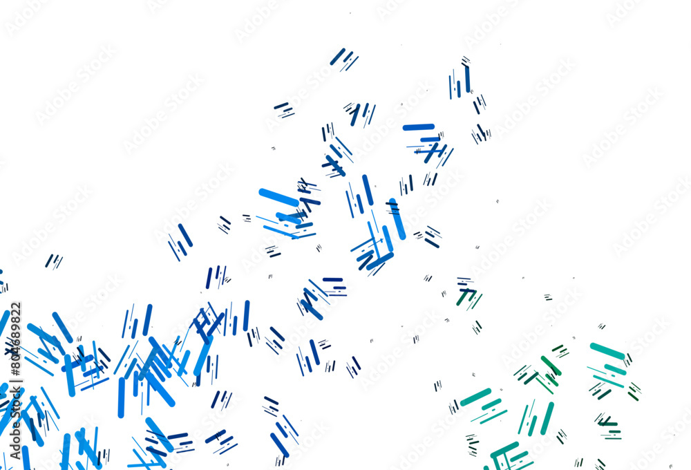 Obraz premium Light Blue, Green vector texture with colorful lines.