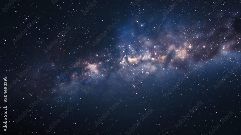This image captures the splendid detail of a star cluster surrounded by cosmic dust This image captures the splendid detail of a star cluster surrounded by cosmic dust
