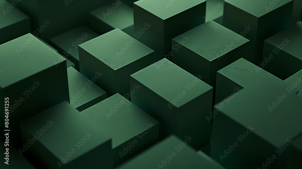 Green Depths: A Study in Shadow and Form Green Depths: A Study in Shadow and Form
