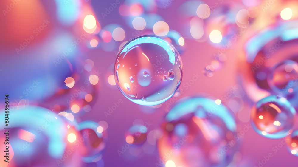 ethereal floating 3D bubbles with soft reflective lights for abstract technology backgrounds ethereal floating 3D bubbles with soft reflective lights for abstract technology backgrounds