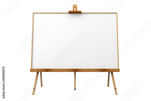 Wood Framed Whiteboard on Minimalist Stand
