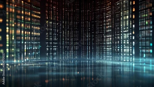 Wallpaper Mural Digital binary code matrix background Torontodigital.ca