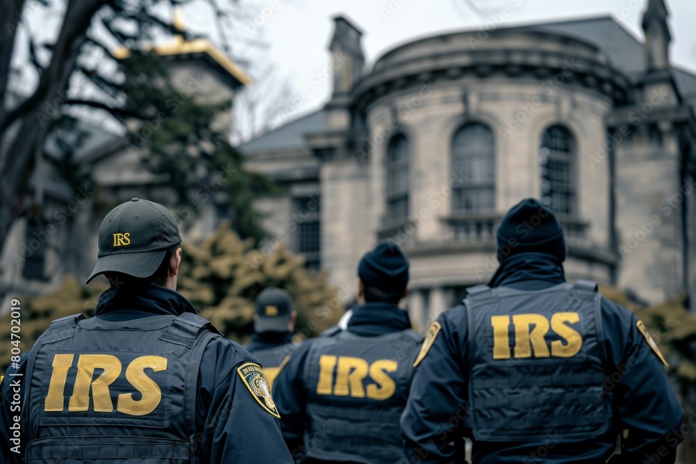 IRS tax agents raiding mansion IRS tax agents raiding mansion