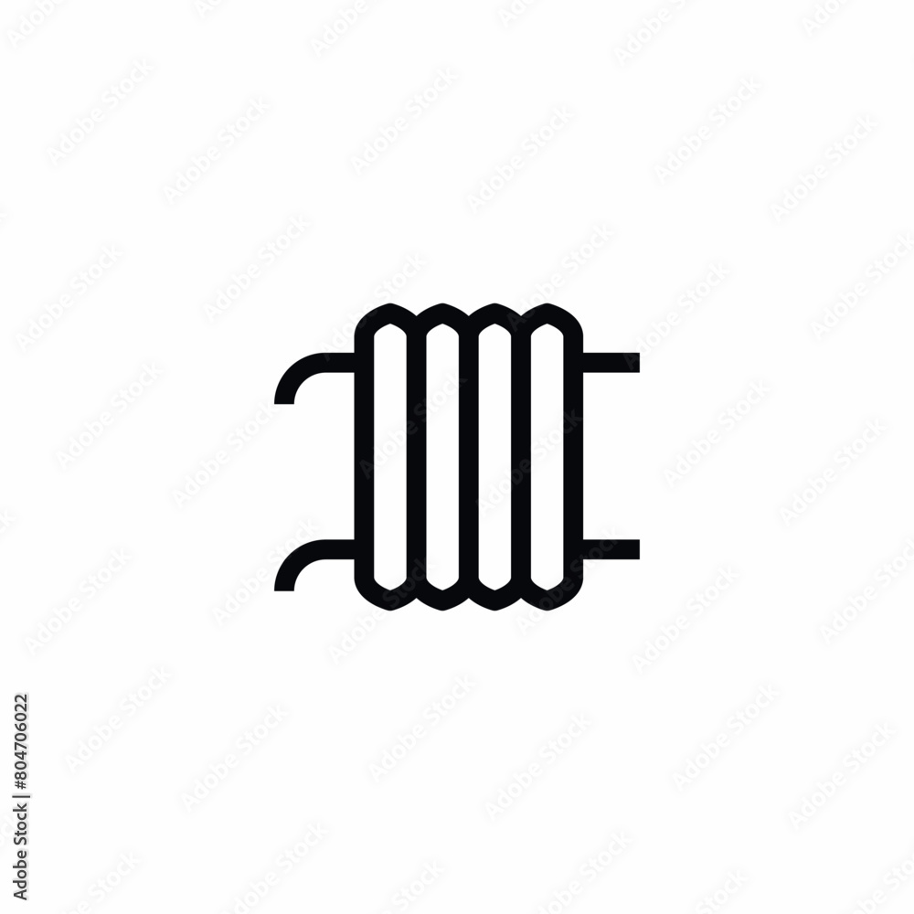heating pipe spiral climate icon heating pipe spiral climate icon