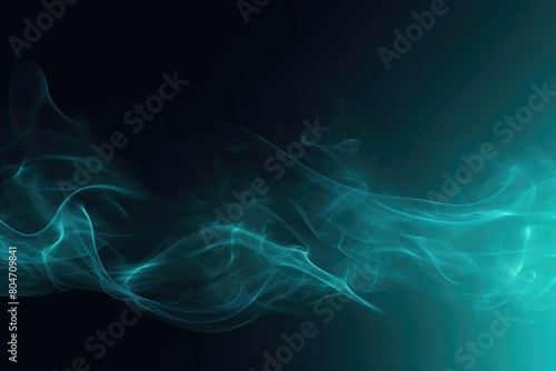 blue smoke on black background © Artur