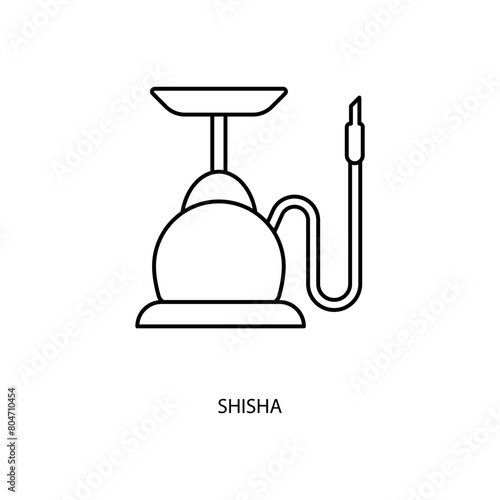shisha concept line icon. Simple element illustration.shisha concept outline symbol design.