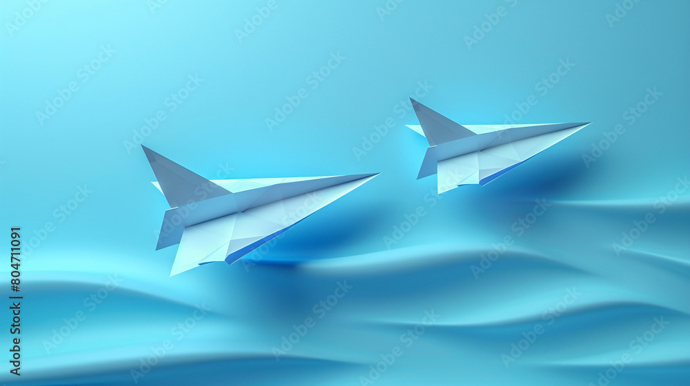 Elegant illustration design of paper planes. Elegant illustration design of paper planes.