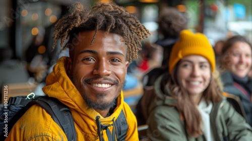 Three People Smiling and Posing for a Picture
