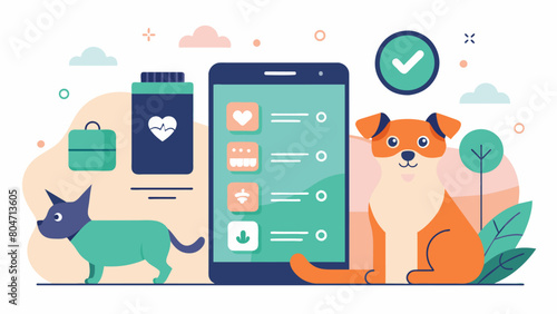 Whether your pet is a couch potato or a highenergy pup the app has customizable routines to meet their unique exercise needs.. Vector illustration
