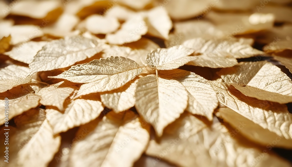 beautiful gold leaves background create with ai beautiful gold leaves background create with ai