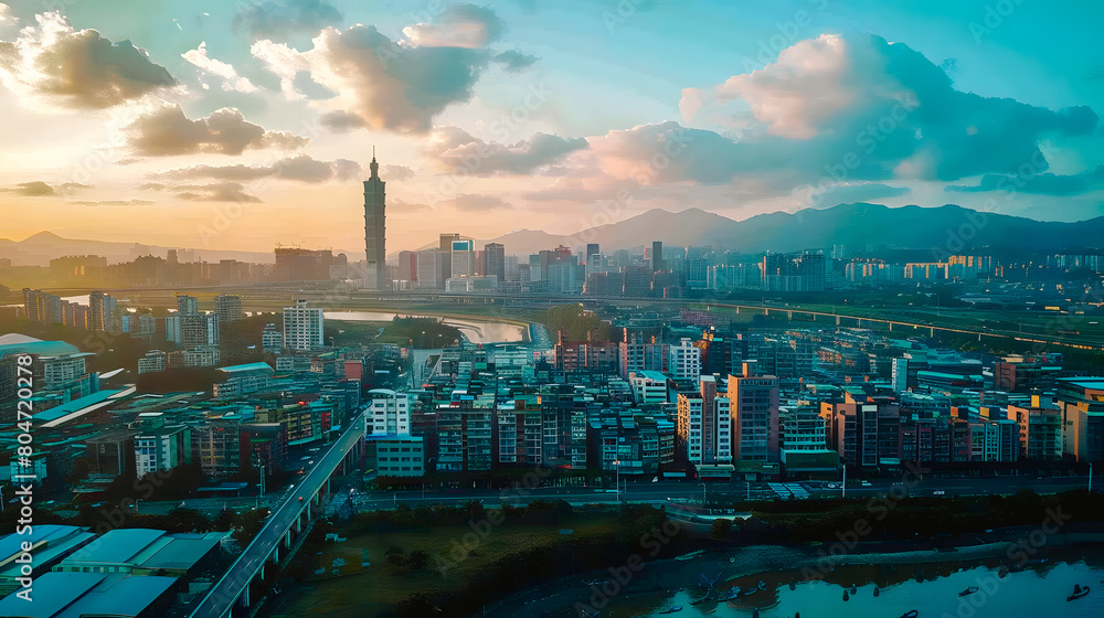 Fototapeta premium Paysage urbain 