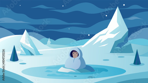A stark cold tundra with no signs of life describing the numbing effect of depression before seeking treatment..