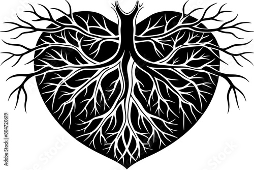 arteries silhouette illustration