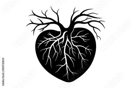 arteries silhouette illustration