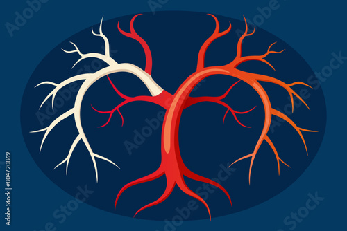 arteries vector illustration