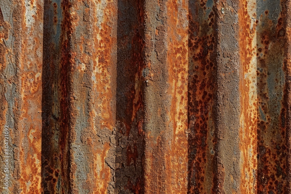 Textured Gradient of Rust on Metal Surface Textured Gradient of Rust on Metal Surface