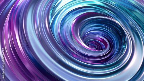 dynamic circular swirls of violet and turquoise, ideal for an elegant abstract background