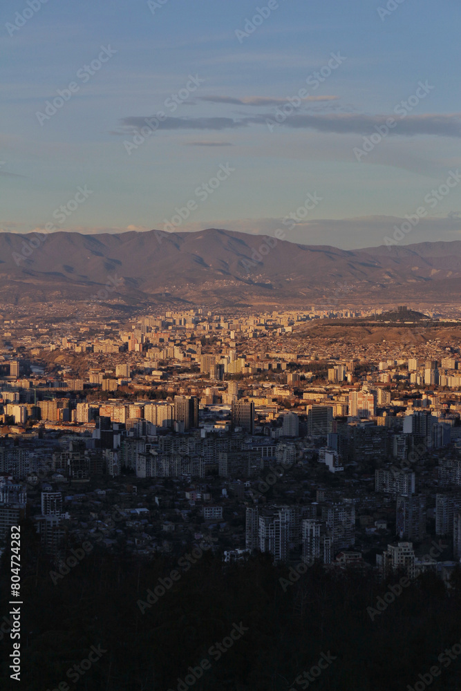 Fototapeta premium view of the city of Tbilisi