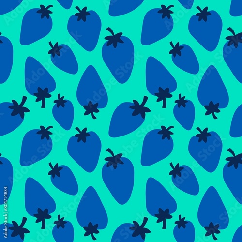 Fruit seamless strawberry pattern for fabrics and textiles and packaging and gifts and cards and linens © Tetiana