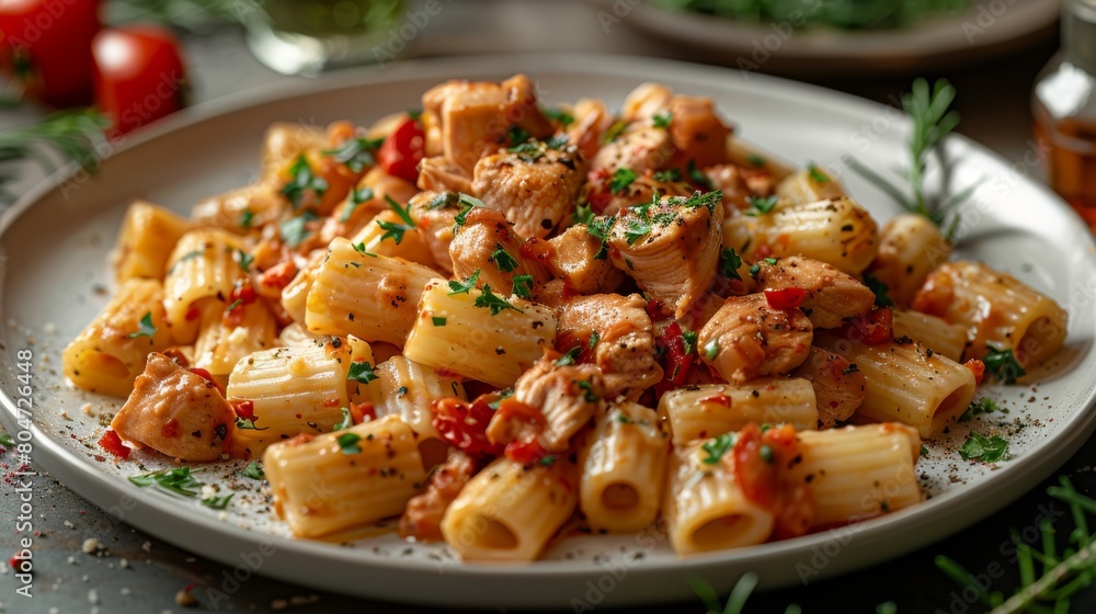 Pasta with Chicken and Tomato Sauce Pasta with Chicken and Tomato Sauce