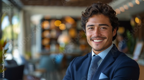 Smiling Man in Suit and Tie
