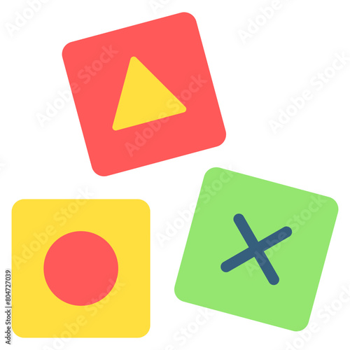 Blocks multi color icon, related to kindergarten theme, use for UI or UX kit, web and app development. Free Download Blocks multi color icon, related to kindergarten theme, use for UI or UX kit, web and app development. - GFXLoad