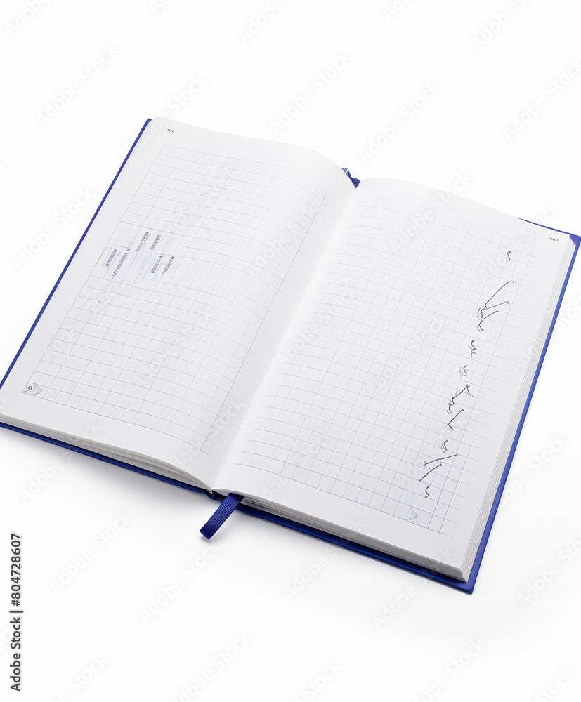 Open Notebook With Writing Open Notebook With Writing