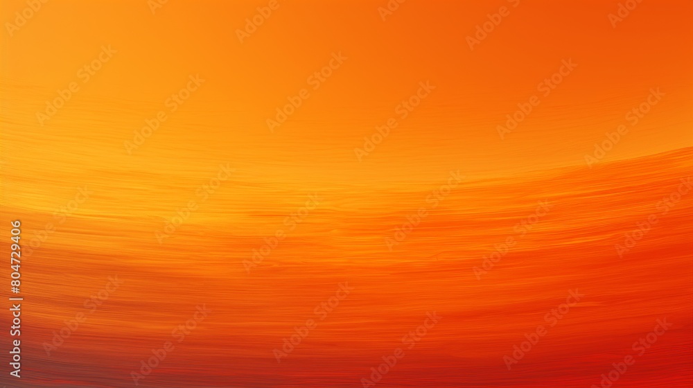 Plane Flying in Distant Orange Sky