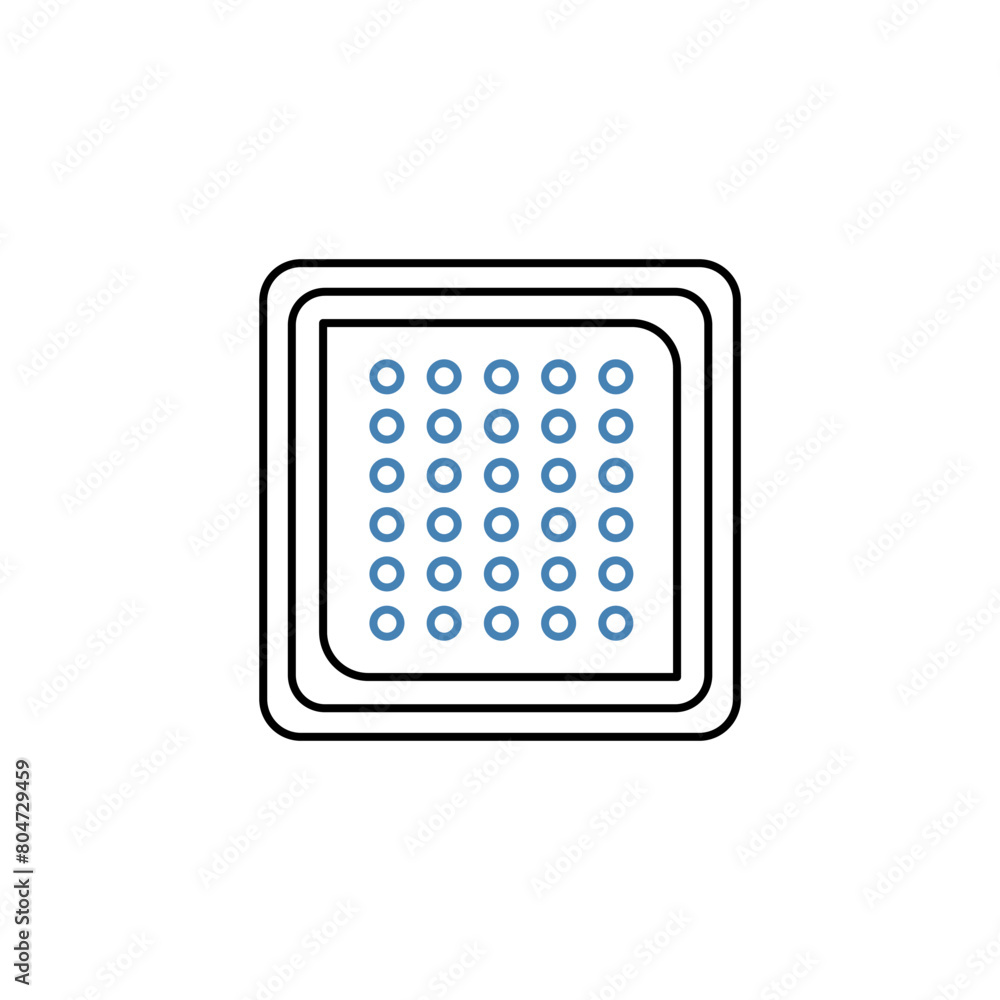 nicotine patch concept line icon. Simple element illustration.nicotine patch concept outline symbol design. nicotine patch concept line icon. Simple element illustration.nicotine patch concept outline symbol design.