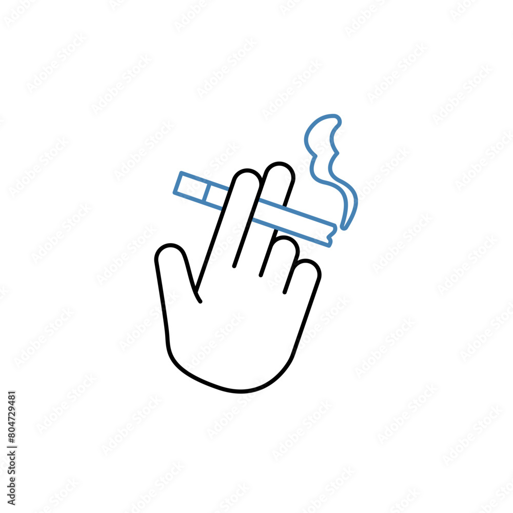 smoke concept line icon. Simple element illustration.smoke concept outline symbol design. smoke concept line icon. Simple element illustration.smoke concept outline symbol design.